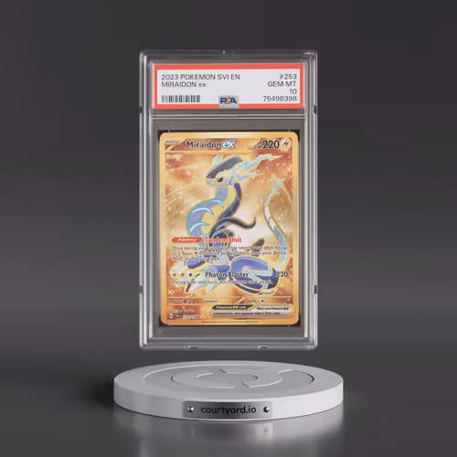 2023 Pokémon Svi EN-Scarlet & Violet #253 Miraidon EX - Holo Hyper Rare (PSA 10 GEM MINT)