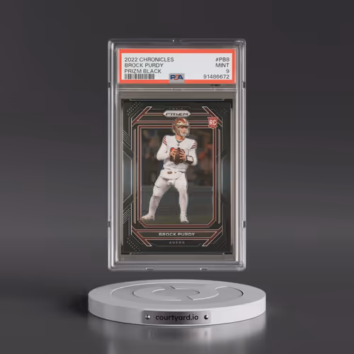 2022 Panini Chronicles Prizm Black #PB8 Brock Purdy (PSA 9 MINT)