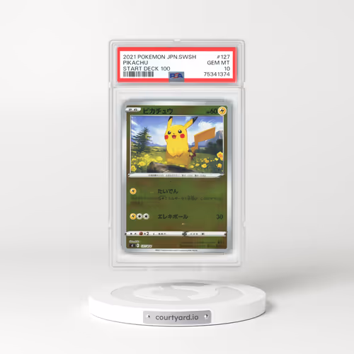 2021 Japanese Pokémon Sword & Shield Start Deck 100 #127 Pikachu (PSA 10 GEM MINT)