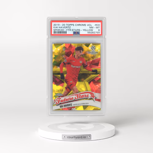 2019 Topps Chrome UEFA Champions League Sapphire Edition Future Stars #KH Kai Havertz - Yellow (PSA