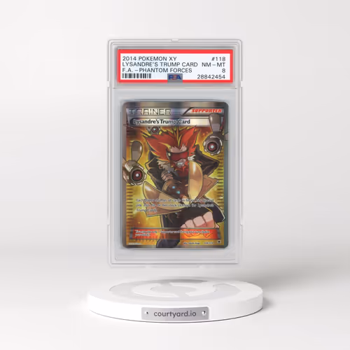 2014 Pokémon XY Phantom Forces #118 Lysandre's Trump Card - Full Art (PSA 8 NM-MT)