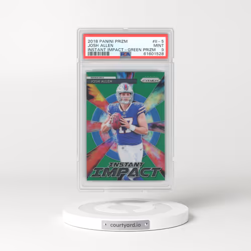 2018 Panini Prizm Instant Impact #II-5 Josh Allen - Green Prizm (PSA 9 MINT)