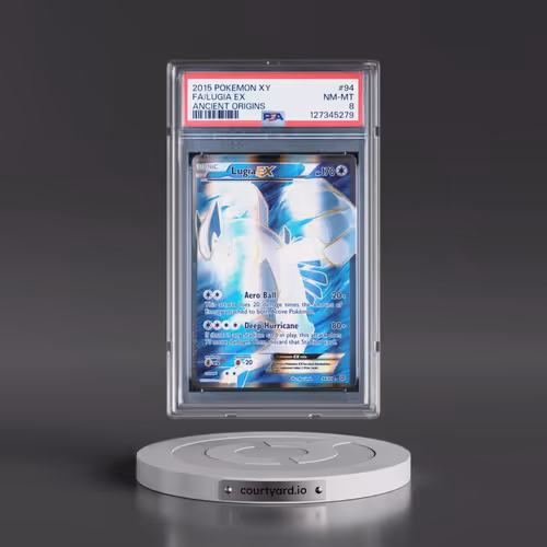 2015 Pokémon XY Ancient Origins #94 Lugia EX - Holo Full Art (PSA 8 NM-MT)