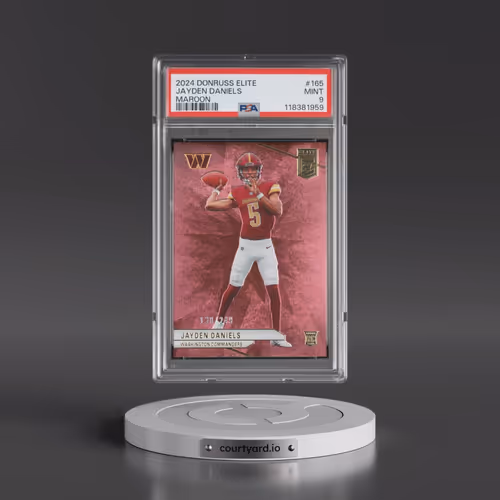2024 Panini Donruss Elite #165 Jayden Daniels - Maroon (PSA 9 MINT)