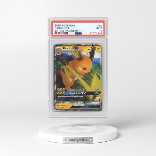 2020 Pokémon Battle Academy #60 Raichu GX - Holo (PSA 9 MINT)