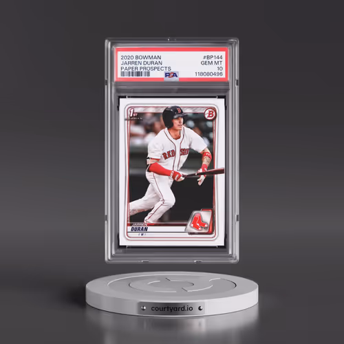 2020 Bowman Paper Prospects #BP144 Jarren Duran (PSA 10 GEM MINT)