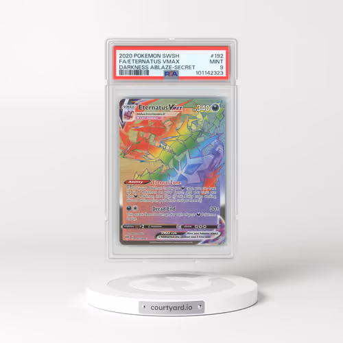 2020 Pokémon Sword & Shield Darkness Ablaze #192 Eternatus Vmax - Full Art Secret (PSA 9 MINT)