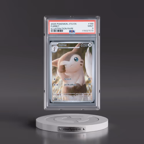 2025 Pokémon Jtg EN-Journey Together #168 Furret - Illustration Rare (PSA 9 MINT)