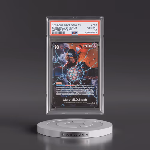 2024 One Piece OP09-Emperors in the New World #093 Marshall D. Teach - Alternate Art (PSA 10 GEM MIN