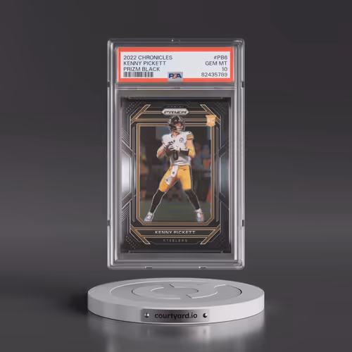 2022 Panini Chronicles Prizm Black #PB6 Kenny Pickett (PSA 10 GEM MINT)