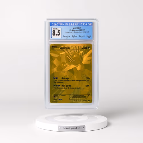 2013 Legendary Treasures #115/113 Zekrom - Secret Rare Holo (CGC 8.5 NM-MT+)