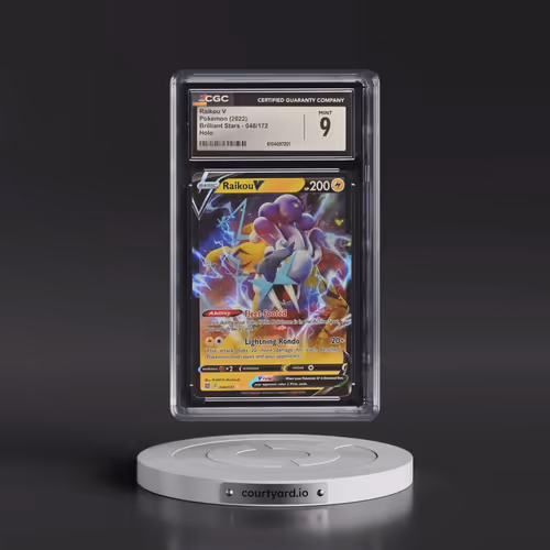 2022 Brilliant Stars #048/172 Raikou V - Holo (CGC 9 MINT)