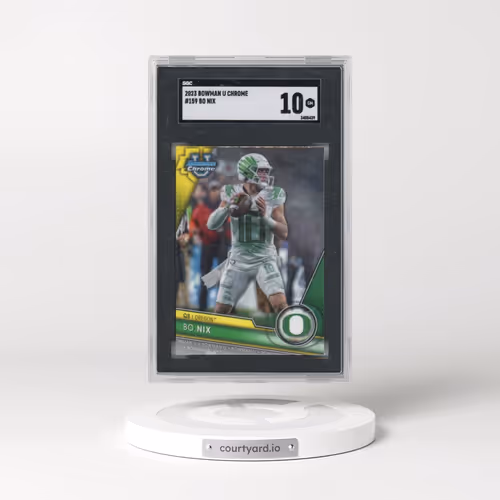 2023 Bowman University Chrome #159 Bo Nix (SGC 10 GEM MINT)