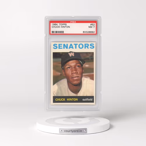 1964 Topps #52 Chuck Hinton (PSA 7 NM)