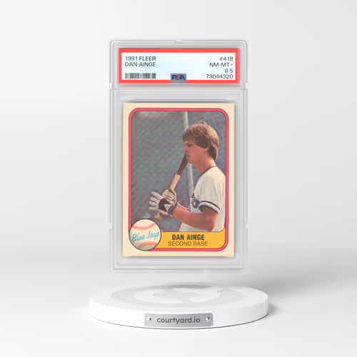 1981 Fleer #418 Dan Ainge (PSA 8.5 NM-MT+)