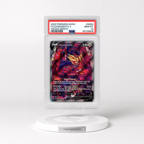 2023 Pokémon Sword and Shield Crown Zenith #GG54 Zamazenta V - Holo Full Art (PSA 10 GEM MINT)