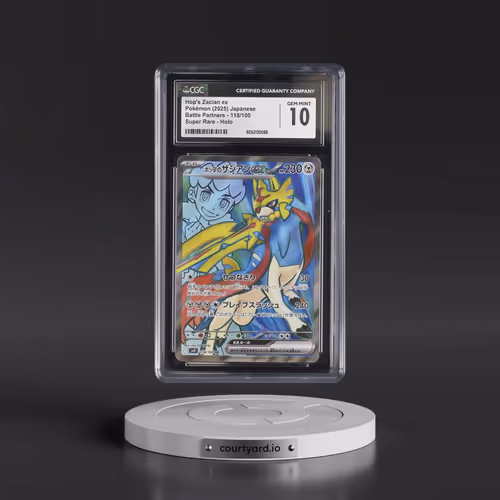 2025 Battle Partners - sv9 #118/100 Hop's Zacian ex - Super Rare Holo (CGC 10 GEM MINT)