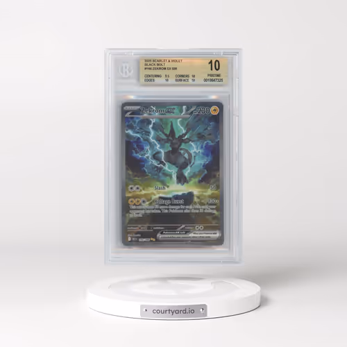 2025 Pokémon Blk EN-Black Bolt #166 Zekrom EX - Holo Special Illustration Rare (BGS 10 PRISTINE)