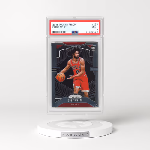 2019 Panini Prizm #253 Coby White (PSA 9 MINT)