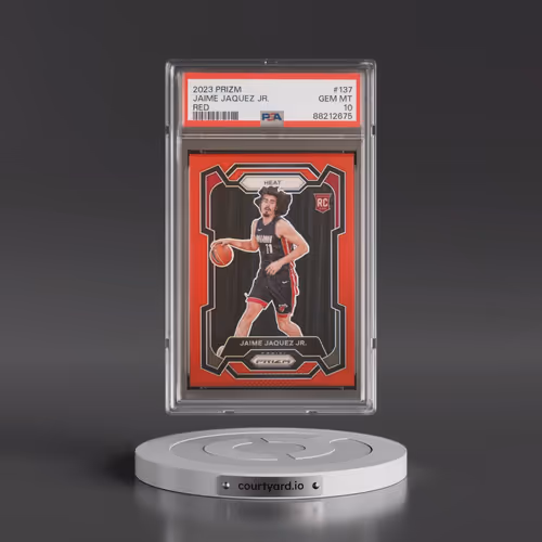 2023 Panini Prizm #137 Jaime Jaquez Jr. - Red Prizm (PSA 10 GEM MINT)