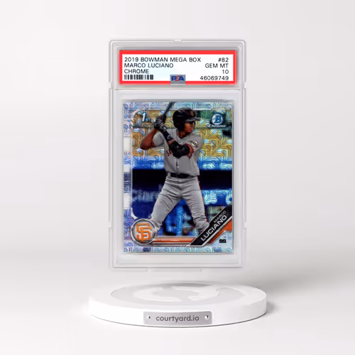 2019 Bowman Mega Box Chrome #82 Marco Luciano (PSA 10 GEM MINT)