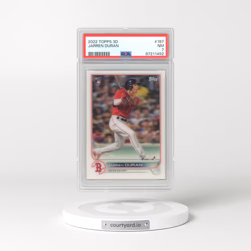 2022 Topps MLB 3D #187 Jarren Duran (PSA 7 NM)