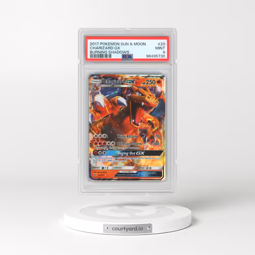 2017 Pokémon Sun & Moon Burning Shadows #20 Charizard GX - Holo (PSA 9 MINT)