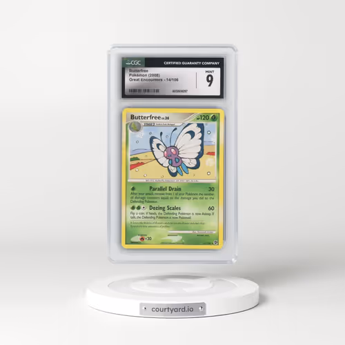 2008 Great Encounters #14/106 Butterfree (CGC 9 MINT)