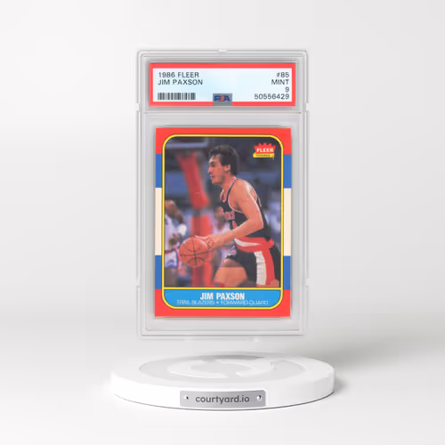 1986 Fleer #85 Jim Paxson (PSA 9 MINT)