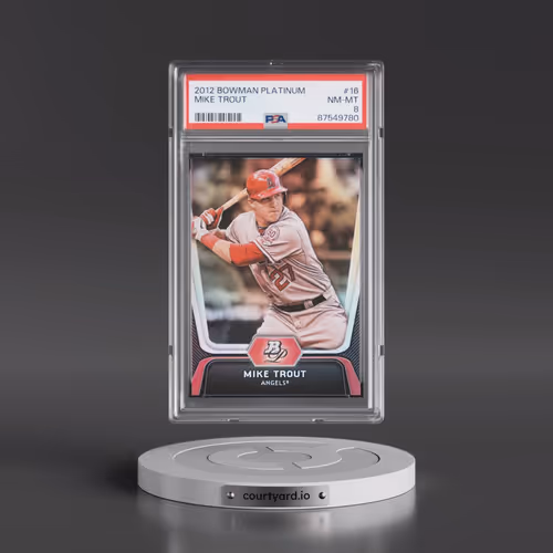 2012 Bowman Platinum #16 Mike Trout (PSA 8 NM-MT)