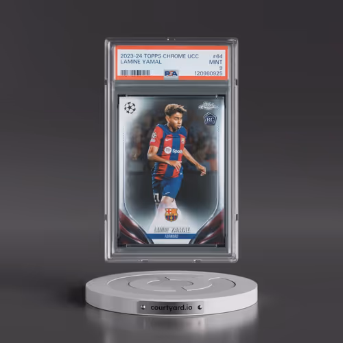 2023-24 Topps Chrome UEFA Club Competitions #64 Lamine Yamal (PSA 9 MINT)