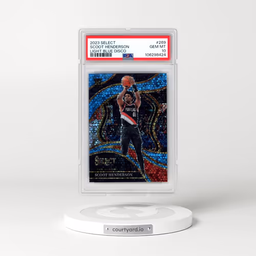 2023 Panini Select #269 Scoot Henderson - Light Blue Disco (PSA 10 GEM MINT)
