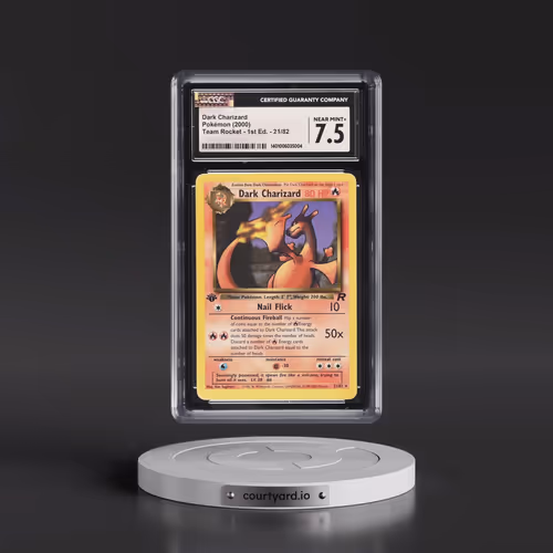 2000 Team Rocket #21/82 Dark Charizard - 1st Edition 1st Edition (CGC 7.5 NM+)