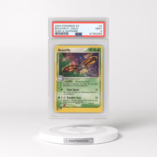2003 EX Ruby & Sapphire #2 Beautifly - Holo (PSA 9 MINT)
