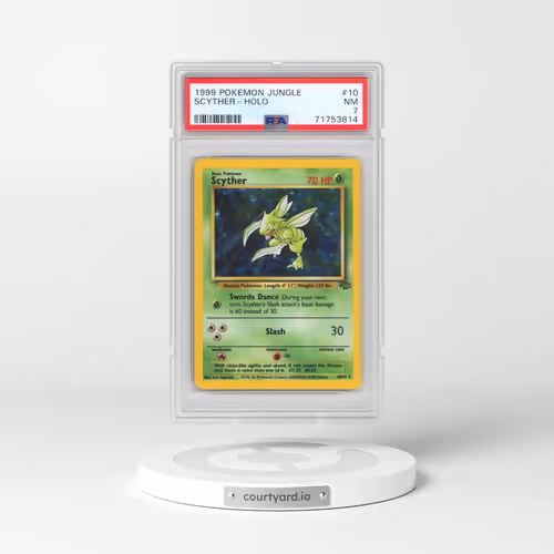 1999 Pokémon Jungle #10 Scyther - Holo (PSA 7 NM)