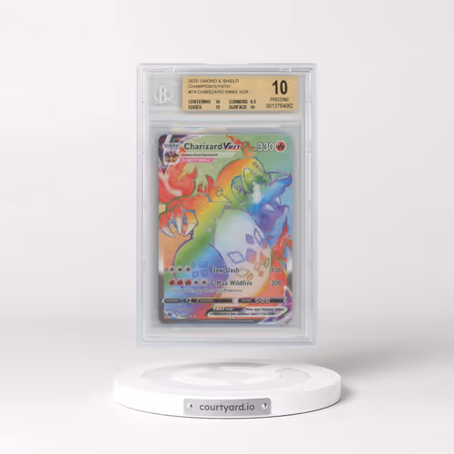2020 Champion's Path #074 Charizard VMAX - Rainbow Rare Holo (BGS 10 PRISTINE)