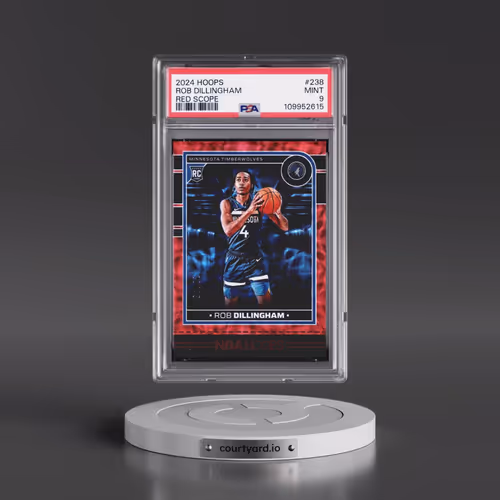 2024 Panini NBA Hoops #238 Rob Dillingham - Red Scope (PSA 9 MINT)