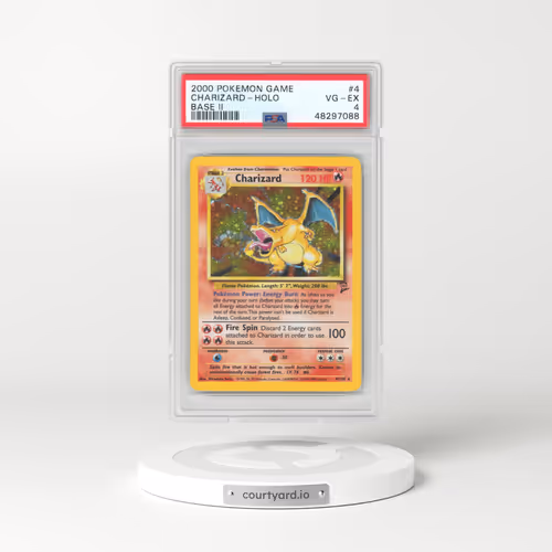 2000 Pokémon Game Base II #4 Charizard - Holo (PSA 4 VG-EX)
