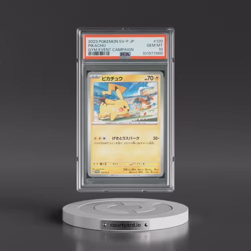 2023 Pokémon SV-P Promo #120 Pikachu - Gym Event Campaign (PSA 10 GEM MINT)
