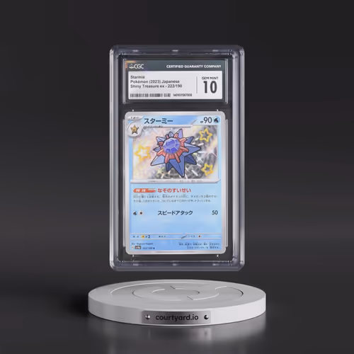 2023 Shiny Treasure ex #222/190 Starmie - Shiny Rare Holo (CGC 10 GEM MINT)