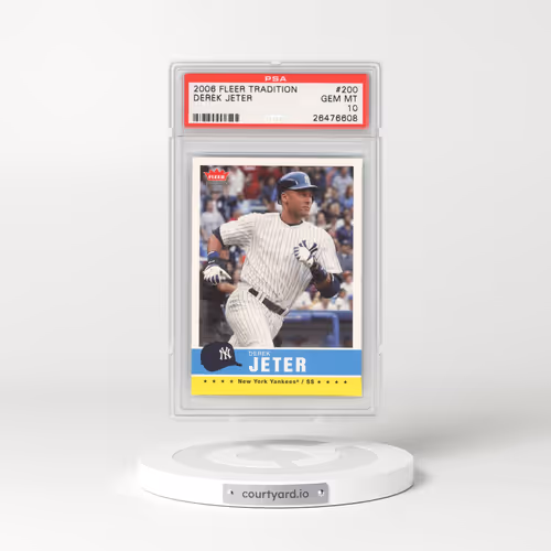 2006 Fleer Tradition #200 Derek Jeter (PSA 10 GEM MINT)