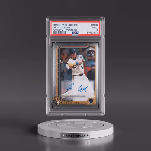 2025 Topps Chrome Rookie Autographs #RAIC Isaac Collins (PSA 9 MINT)