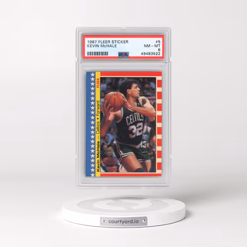 1987 Fleer Sticker #5 Kevin McHale (PSA 8 NM-MT)