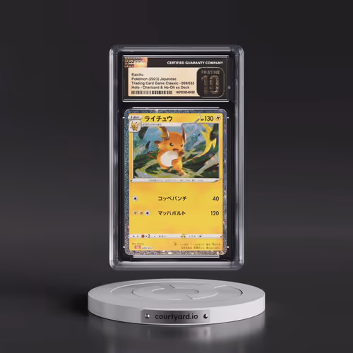 2023 Pokémon Cll-Trading Card Game Classic Charizard & HO-Oh EX Deck #009 Raichu (CGC 10 PRISTINE)