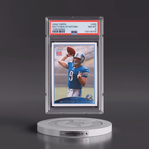 2009 Topps #430 Matthew Stafford - Throwing (PSA 8 NM-MT)