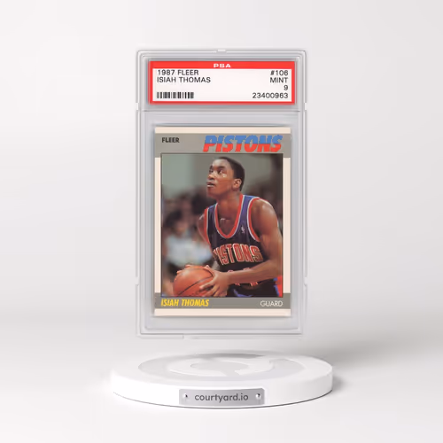 1987 Fleer #106 Isiah Thomas (PSA 9 MINT)