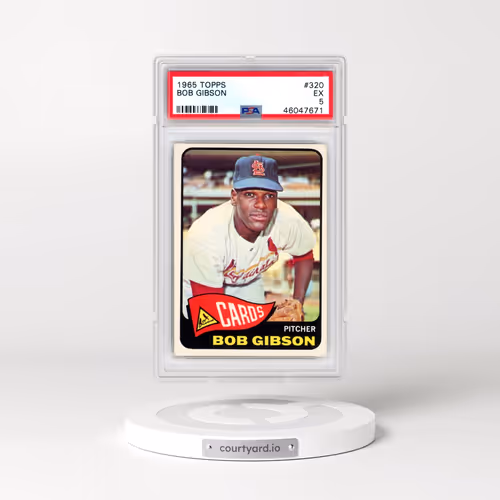 1965 Topps #320 Bob Gibson (PSA 5 EX)