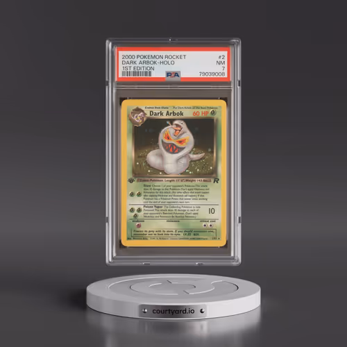 2000 Pokémon Rocket #2 Dark Arbok - 1st Edition Holo (PSA 7 NM)