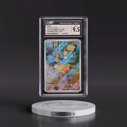 2023 Scarlet & Violet #211/198 Ralts - Illustration Rare (CGC 9.5 MINT+)