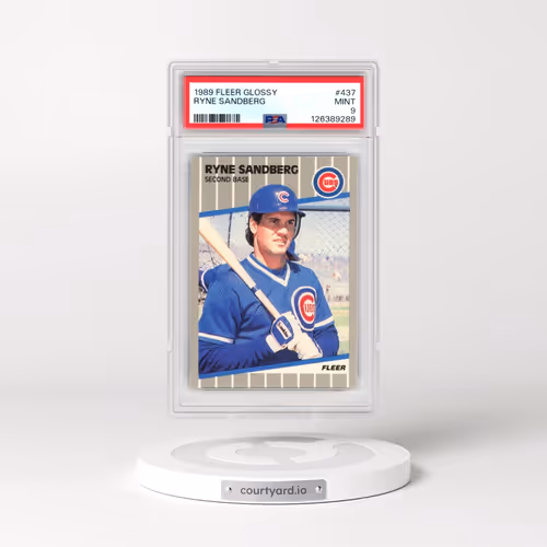 1989 Fleer Glossy #437 Ryne Sandberg (PSA 9 MINT)
